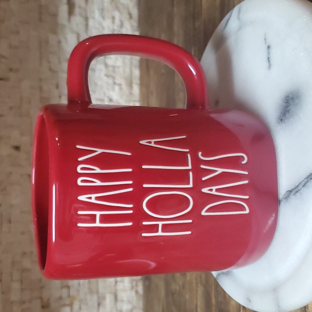"HAPPY HOLLA DAYS" Rae Dunn Mug